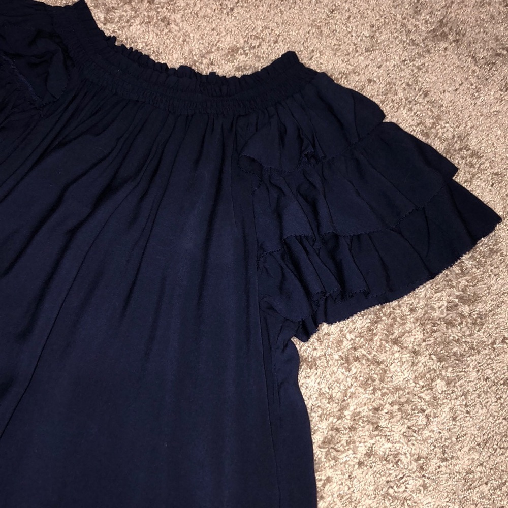 Gap Ruffle Sleeve Off Shoulder Top - Picture 2 of 2